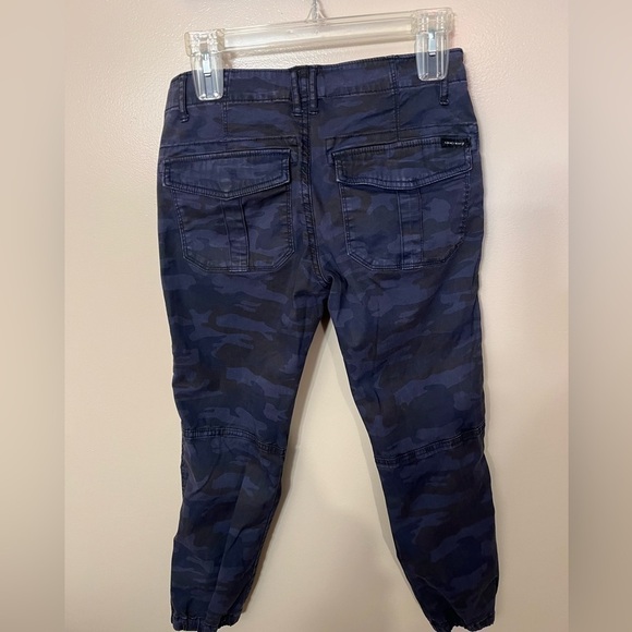 Sanctuary Blue Camo ‘Peace Trooper’ Zip Jogger Pants Sz 26 - Picture 4 of 7